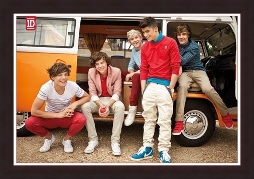 Framed Framed Camper Van Boys - One Direction
