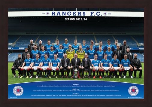 Framed Framed Team Photo 2013/14 - Rangers Football Club