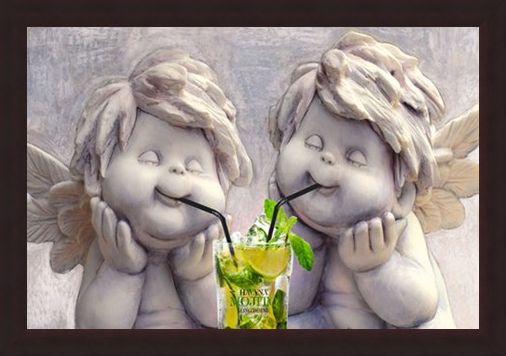 Framed Framed Angelic Mojito Drinkers - Stone Cold Sober