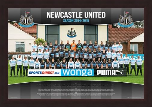 Framed Framed Team Photo - Newcastle United Football Club 2014/15