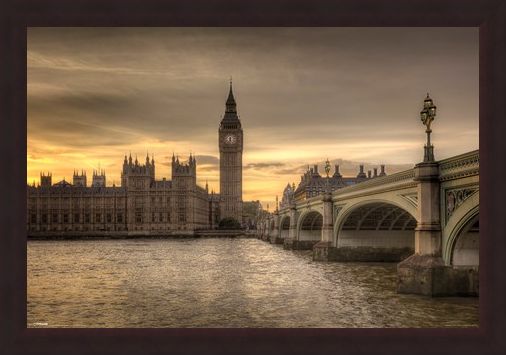 Framed Framed Big Ben - A Watchful Eye Over London