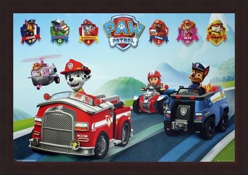 Framed Framed Puppy Vehicles - Paw Patrol