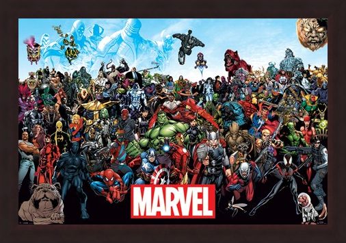 Framed Framed A Crazy World! - Marvel Universe