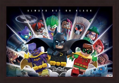 Framed Framed Always Bet on Black - The Lego Batman Movie