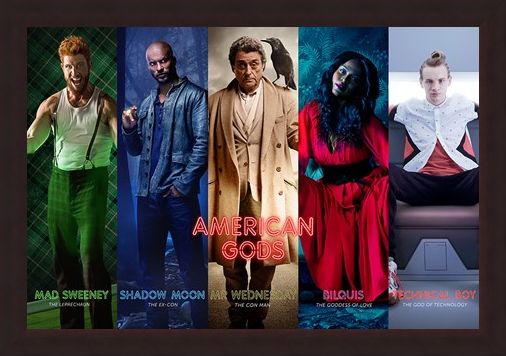 Framed Framed Character Collage - American Gods
