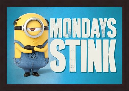 Framed Framed Mondays Stink - Despicable Me 3