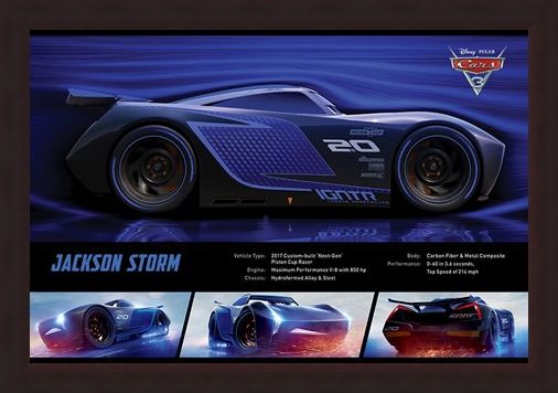 Framed Framed Jackson Storm Stats - Cars 3