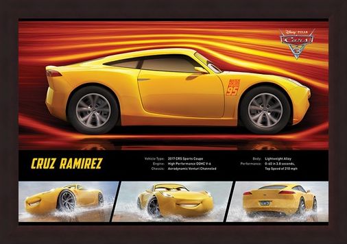 Framed Framed Cruz Ramirez Stats - Cars 3