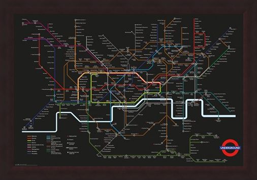 Framed Framed Transport For London - Rainbow Network
