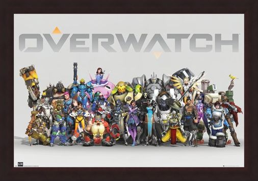 Framed Framed Anniversary Line Up - Overwatch