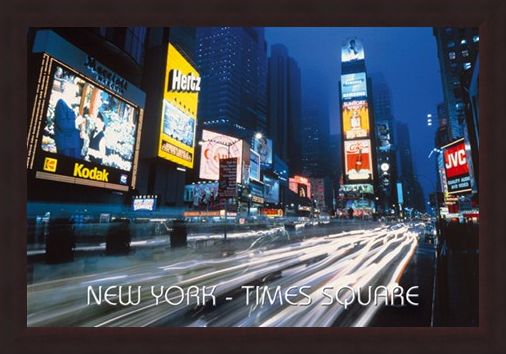 Framed Framed Neon Panorama - New York City