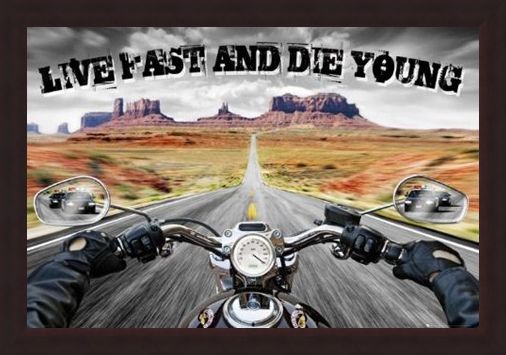 Framed Framed Live Fast and Die Young - Open Road