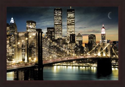 Framed Framed Twinkling Lights - Manhattan, New York City