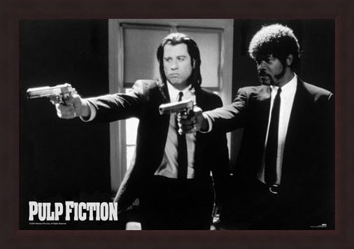 Framed Framed Vincent Vega and Jules Winnfield - Pulp Fiction
