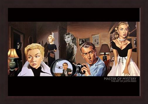 Framed Framed Master of Mystery (North by Northwest) - The Art of Justin Reed