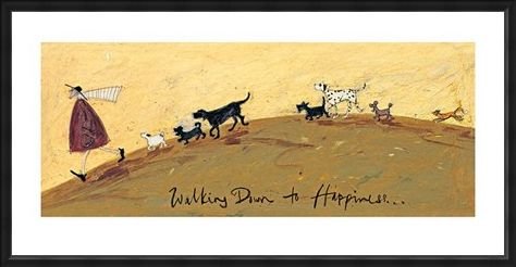 Framed Framed Walking Down To Happiness - Sam Toft