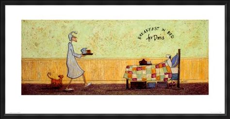Framed Framed Breakfast In Bed For Doris - Sam Toft
