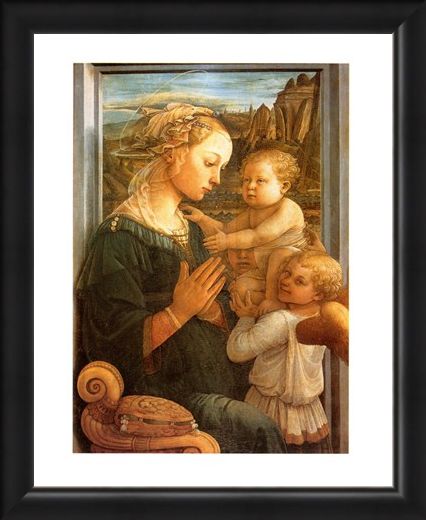 Framed Framed Madonna Col Bambino - Filippo Lippi