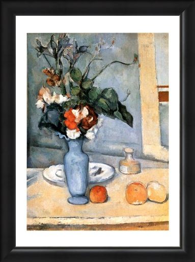 Framed Framed Il Vaso Blu - Paul Cezanne