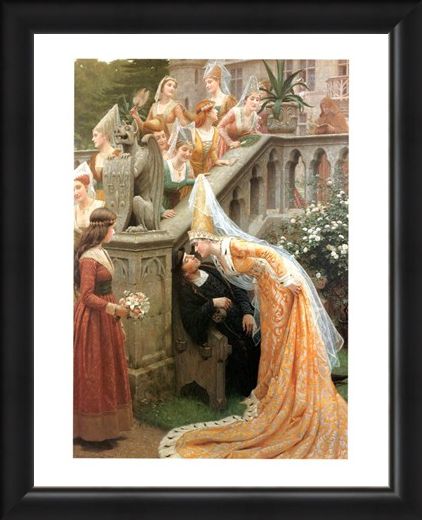 Framed Framed Alain Chartier - Edmund Blair Leighton