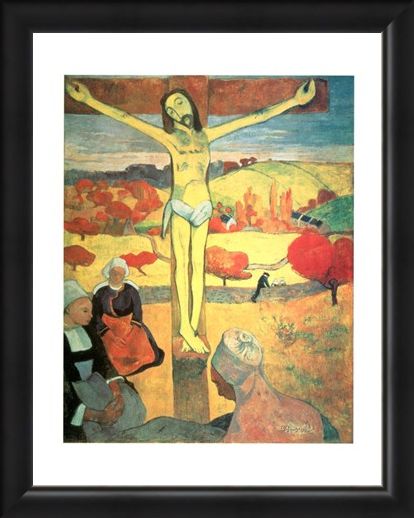 Framed Framed Yellow Christ - Paul Gauguin