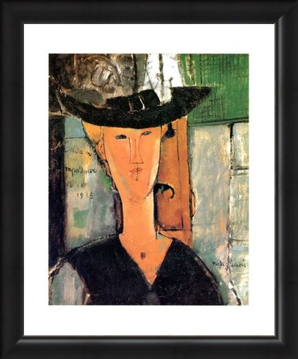 Framed Framed Madame Pompadour - Amedeo Modigliani