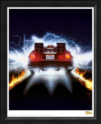 Framed Framed Delorean Fire - Back To The Future