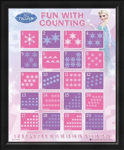 Framed Framed Fun With Counting - Disney's Frozen