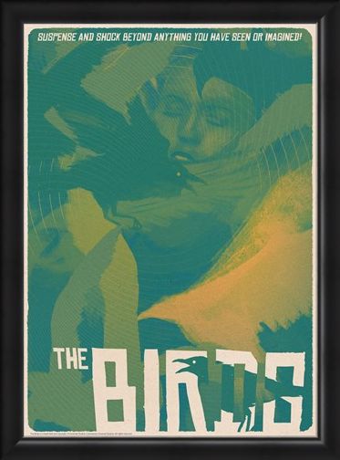 Framed Framed The Birds Montage - Alfred Hitchcock