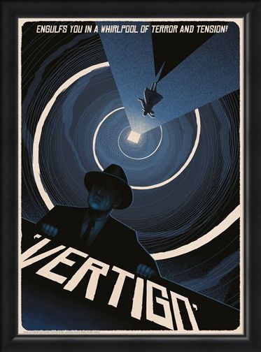 Framed Framed Vertigo - Alfred Hitchcock