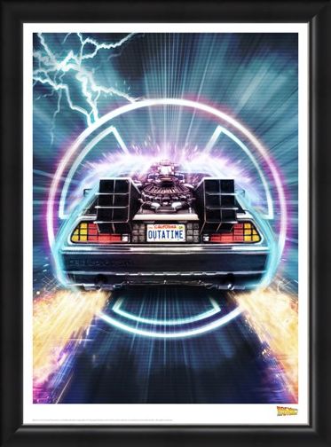 Framed Framed Delorean - Back To The Future