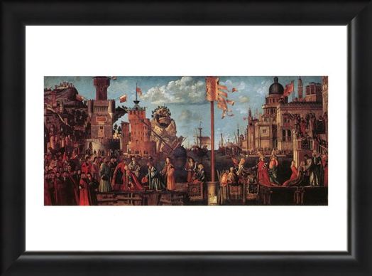 Framed Framed Incontro Di S. Orsola Con Lo Sposo - Carpaccio