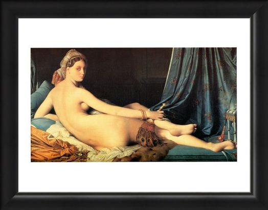 Framed Framed La Grande Odalisca - J. A. Dominique Ingres