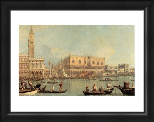 Framed Framed Veduta Del Palazzo Ducale - Canaletto
