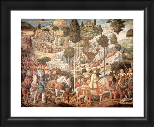 Framed Framed Corteo Dei Re Magi - Benozzo Gozzoli