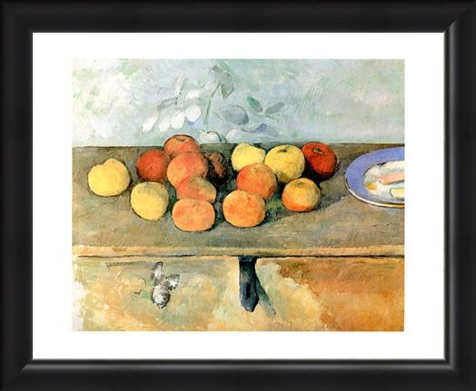 Framed Framed Mele E Biscotti - Paul Cezanne