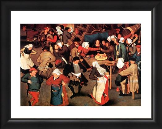 Framed Framed Nozze Di Contadini - Pieter Bruegel Il Vecchio