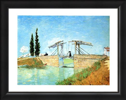 Framed Framed Il Ponte Di Langlois - Vincent Van Gogh