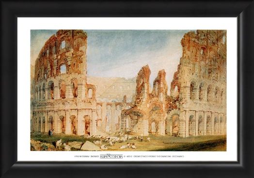 Framed Framed Il Colosseo - Joseph Mallord William Turner