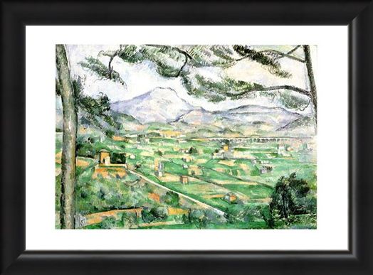 Framed Framed La Montagna Di Sainte-Victoire - Paul Cezanne