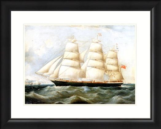 Framed Framed The Ship 'Lake Lemon' - Antonio Jacobsen
