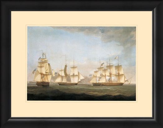 Framed Framed The Ship 'Shannon' - Antonio Jacobsen