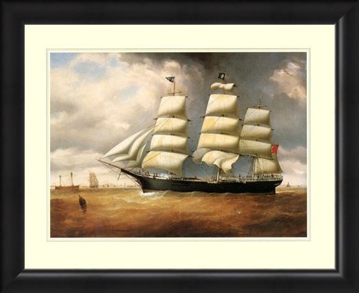 Framed Framed The Ship 'Duncairn' - Sailing the High Seas