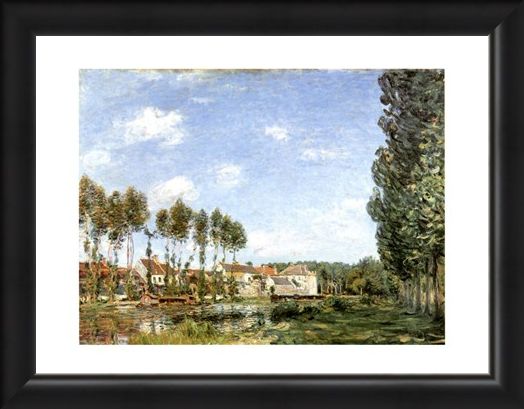 Framed Framed Moret Bords Du Loing - Alfred Sisley