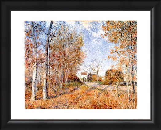Framed Framed Un Coin De Bois Aux Sablons - Alfred Sisley