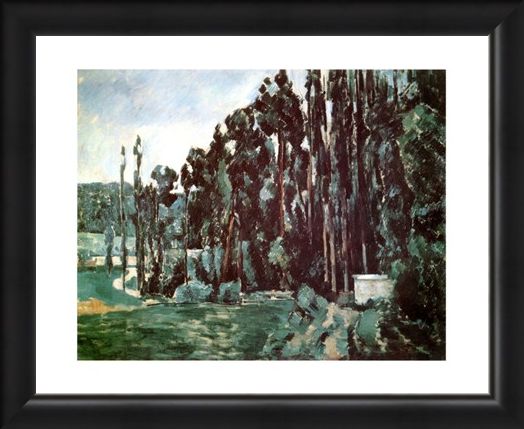 Framed Framed Poplars - Paul Cezanne
