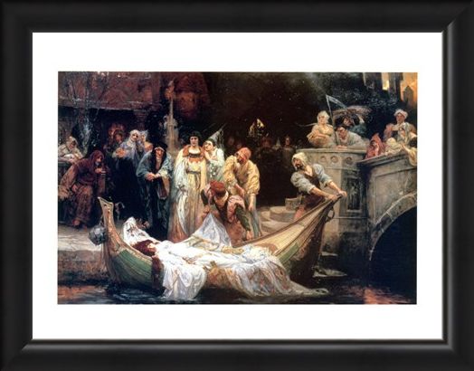 Framed Framed The Lady Of Shalott - G E Robertson
