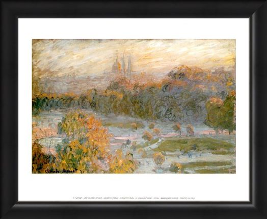 Framed Framed Les Tuileries, Etude - Claude Monet