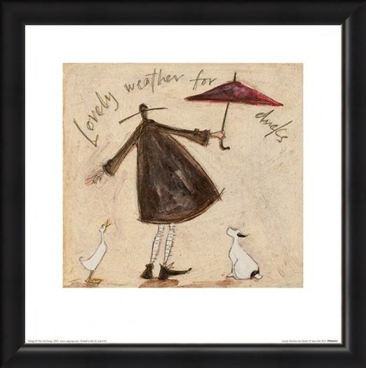 Framed Framed Lovely Weather for Ducks - Sam Toft
