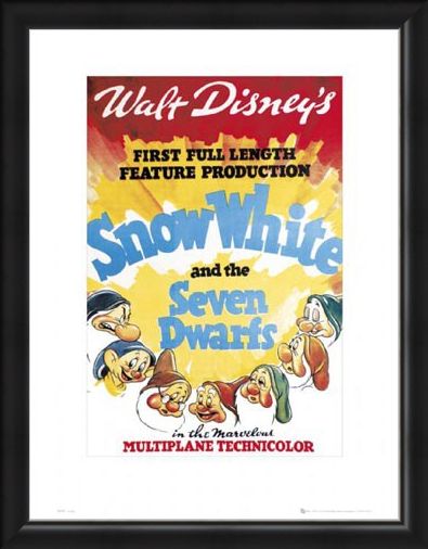 Framed Framed Snow White Original Movie Score - Walt Disney's Snow White and The Seven Dwarves